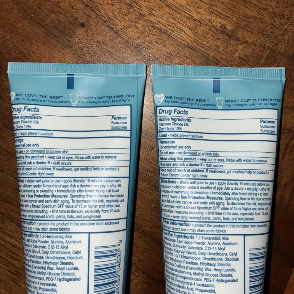 Lot‎ Of 2 Blue Lizard SENSITIVE Mineral Sunscreen SPF 50 5 oz Tube Sealed